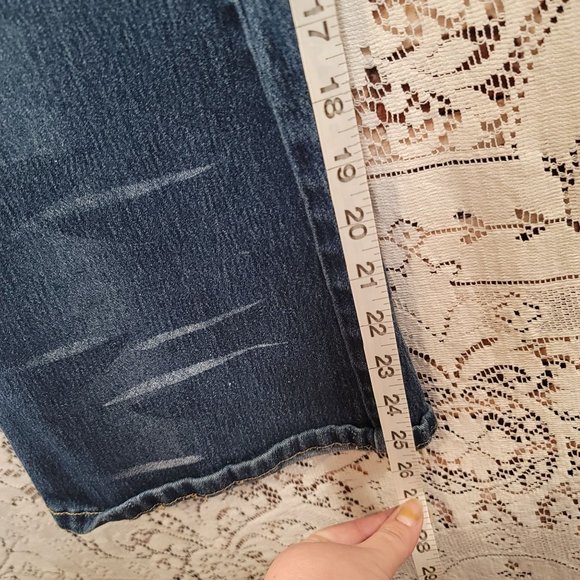 RAVE R4R JEANS Medium to Dark Wash Junior's Stretch Bootcut Denim Jeans | 11 - Picture 6 of 7